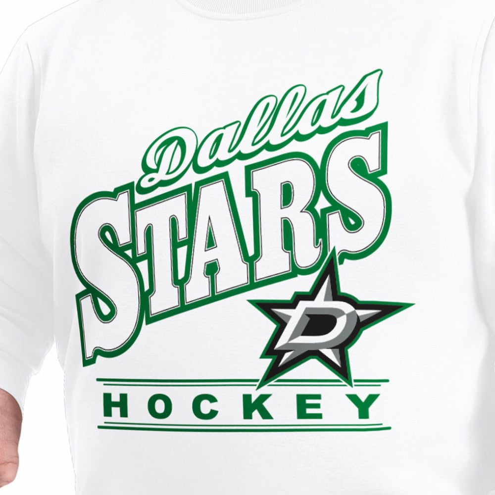 Dallas Stars G-III Sports by Carl Banks Adaptive Headliner Fleece Sweatshirt - White | NHL online