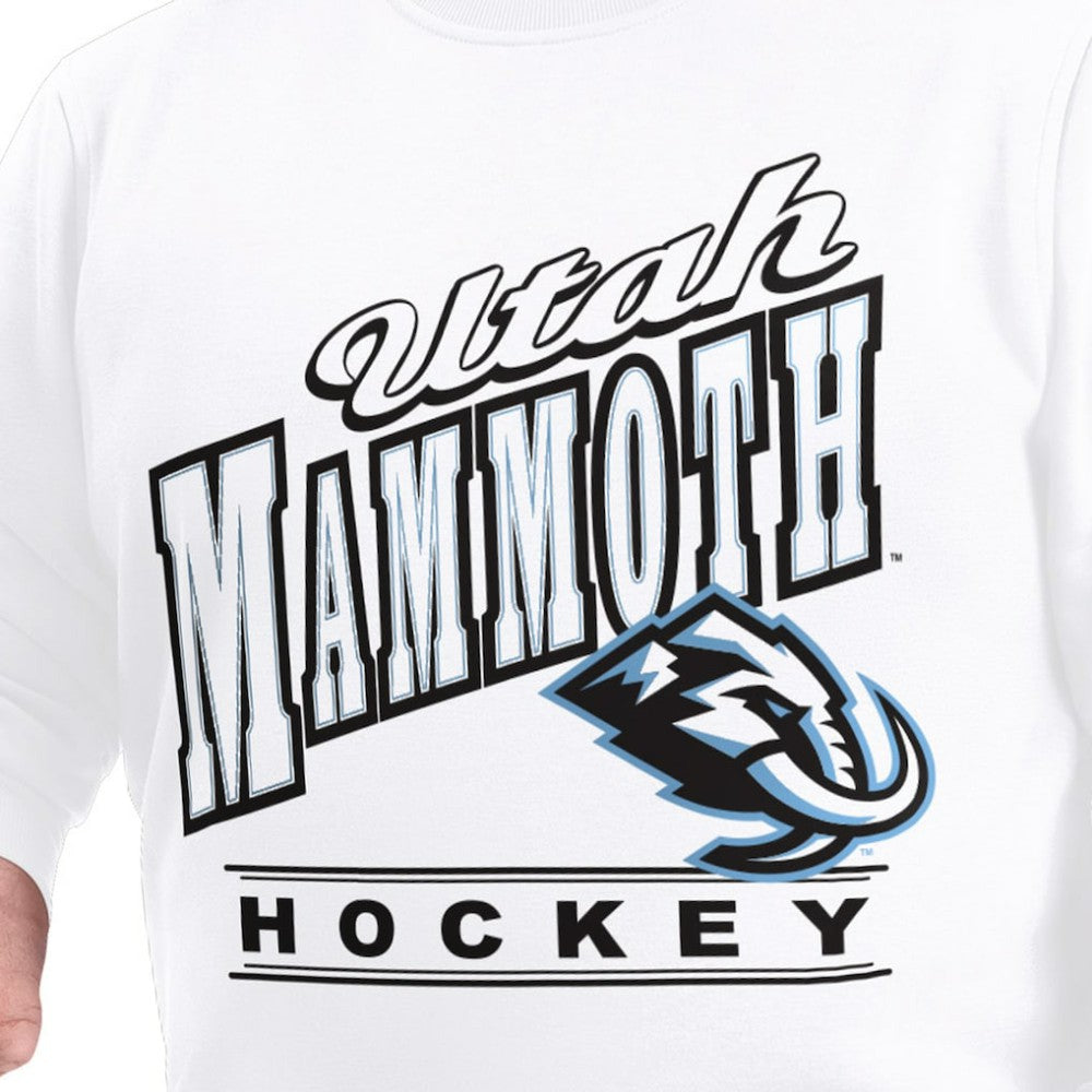 Utah Mammoth G-III Sports by Carl Banks Adaptive Headliner Fleece Sweatshirt - White | NHL on sale