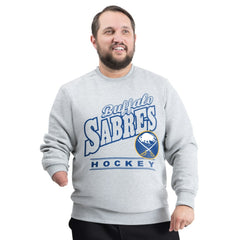 Buffalo Sabres G-III Sports by Carl Banks Adaptive Headliner Fleece Sweatshirt - Gray | NHL Clearance