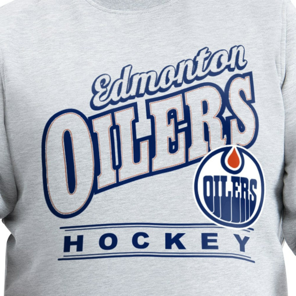 Edmonton Oilers G-III Sports by Carl Banks Adaptive Headliner Fleece Sweatshirt - Gray | NHL online