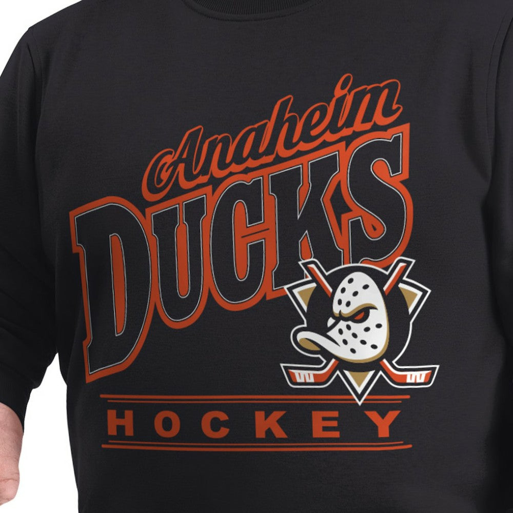 Anaheim Ducks G-III Sports by Carl Banks Adaptive Headliner Fleece Sweatshirt - Black | NHL on sale
