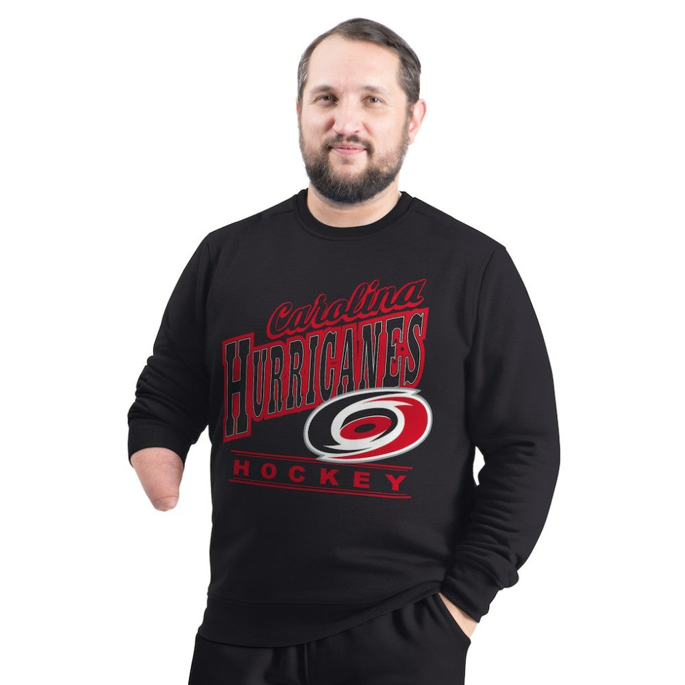 Carolina Hurricanes G-III Sports by Carl Banks Adaptive Headliner Fleece Sweatshirt - Black | NHL sale
