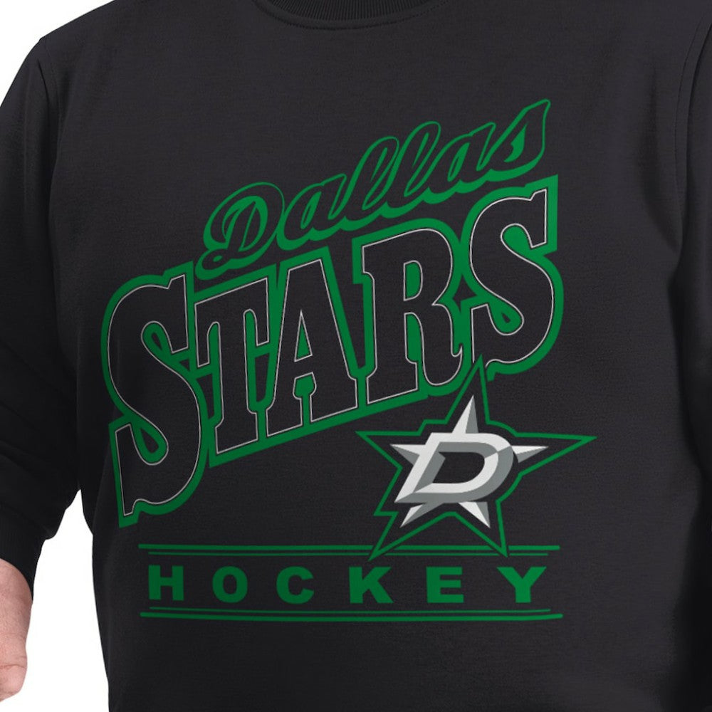 Dallas Stars G-III Sports by Carl Banks Adaptive Headliner Fleece Sweatshirt - Black | NHL Lifestyle