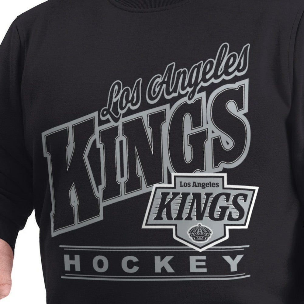Los Angeles Kings G-III Sports by Carl Banks Adaptive Headliner Fleece Sweatshirt - Black | NHL Clearance