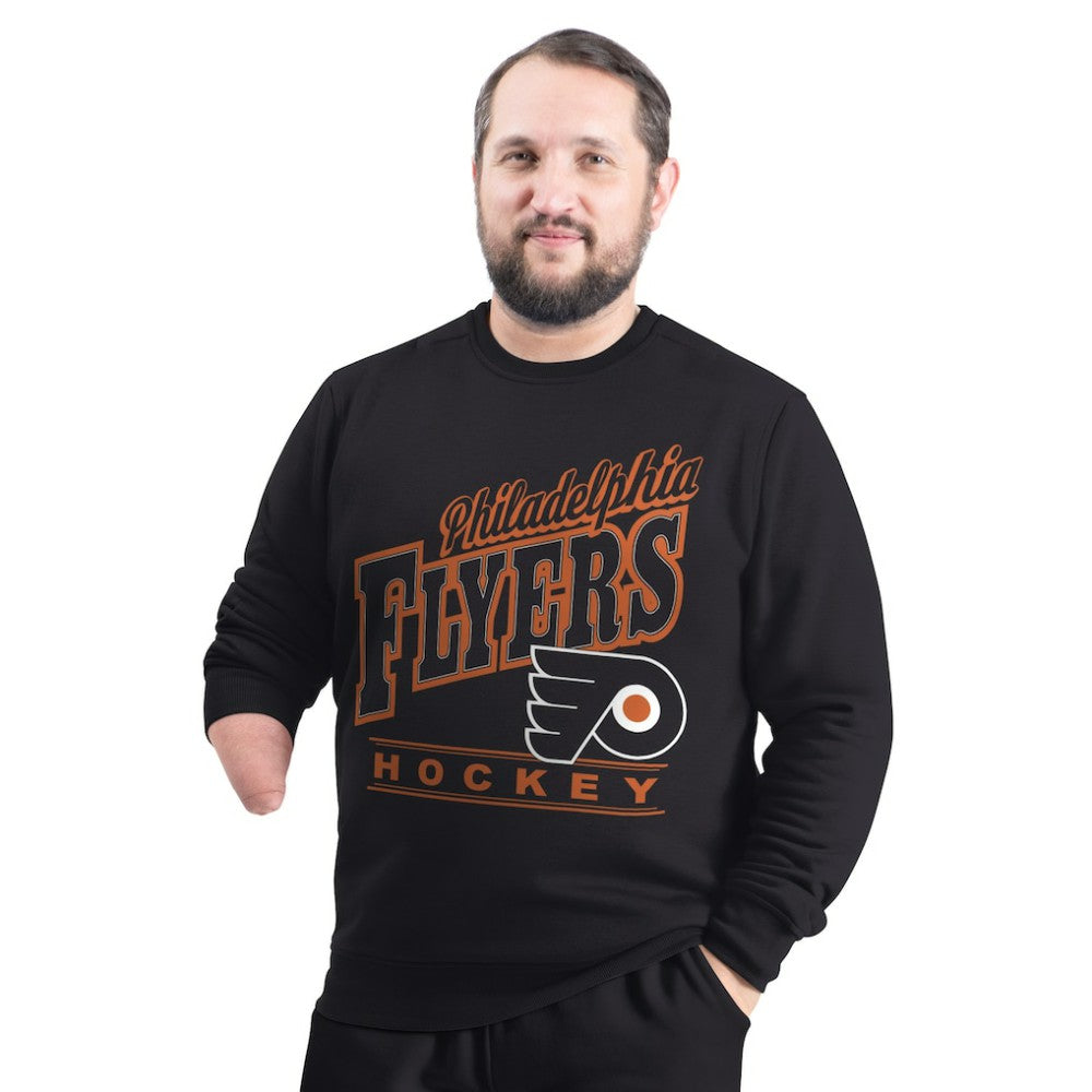 Philadelphia Flyers G-III Sports by Carl Banks Adaptive Headliner Fleece Sweatshirt - Black | NHL online