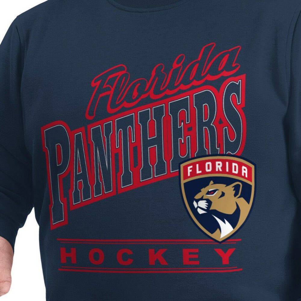 Florida Panthers G-III Sports by Carl Banks Adaptive Headliner Fleece Sweatshirt - Navy | NHL sale