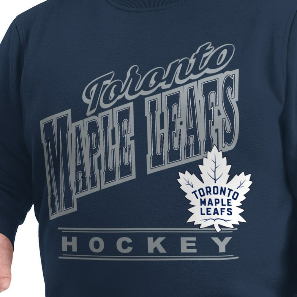Toronto Maple Leafs G-III Sports by Carl Banks Adaptive Headliner Fleece Sweatshirt - Navy | NHL near me