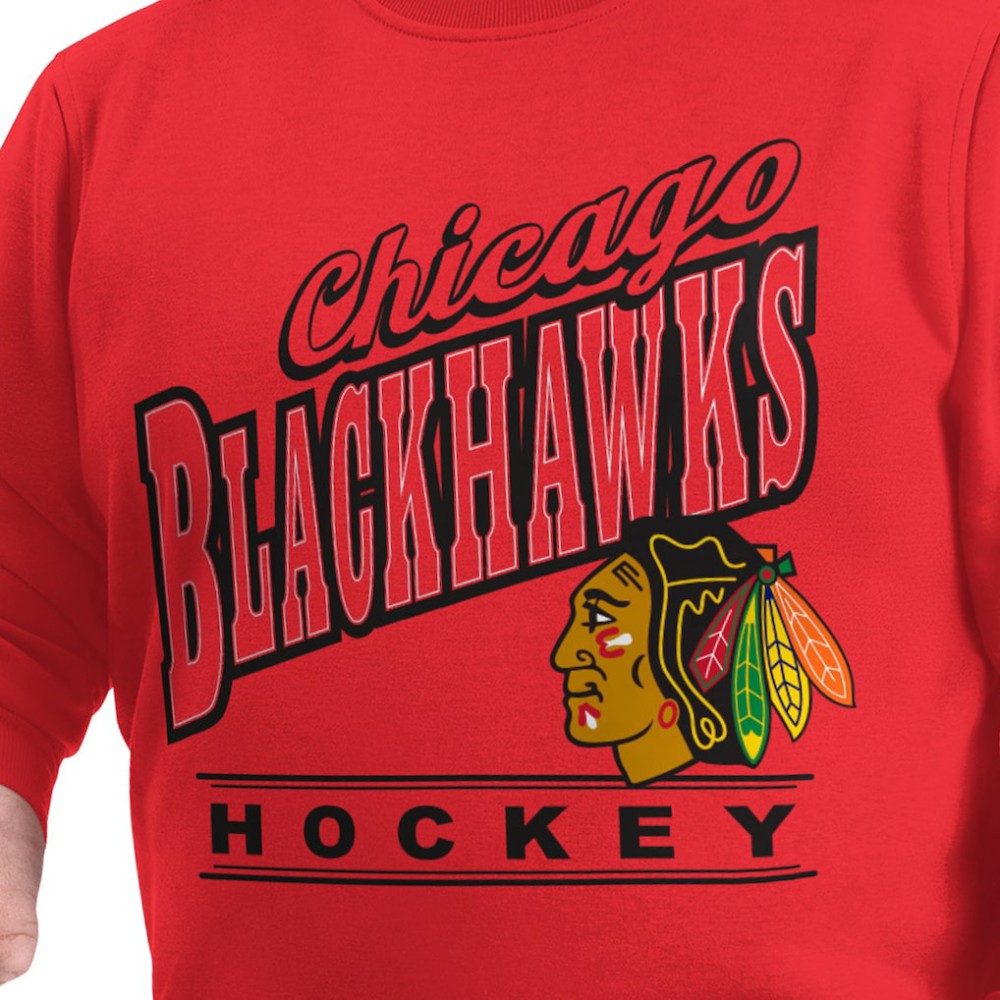 Chicago Blackhawks G-III Sports by Carl Banks Adaptive Headliner Fleece Sweatshirt - Red | NHL sale