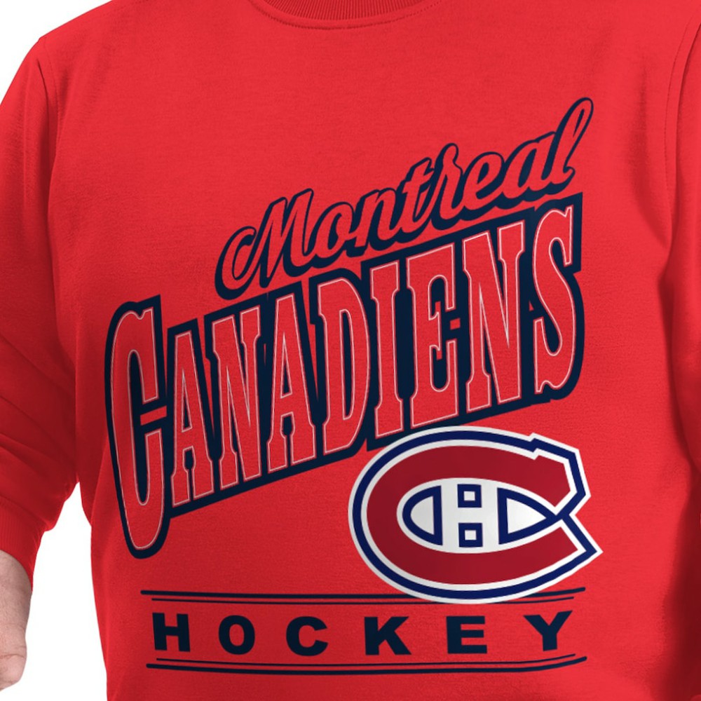 Montreal Canadiens G-III Sports by Carl Banks Adaptive Headliner Fleece Sweatshirt - Red | NHL sale