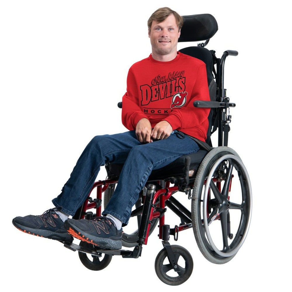 New Jersey Devils G-III Sports by Carl Banks Adaptive Headliner Fleece Sweatshirt - Red | NHL sale