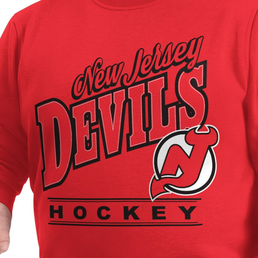 New Jersey Devils G-III Sports by Carl Banks Adaptive Headliner Fleece Sweatshirt - Red | NHL sale