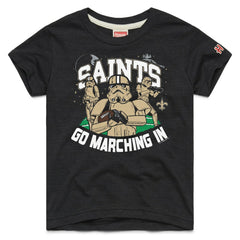 New Orleans Saints Homage Youth Star Wars x NFL Tri-Blend T-Shirt - Black - NFL