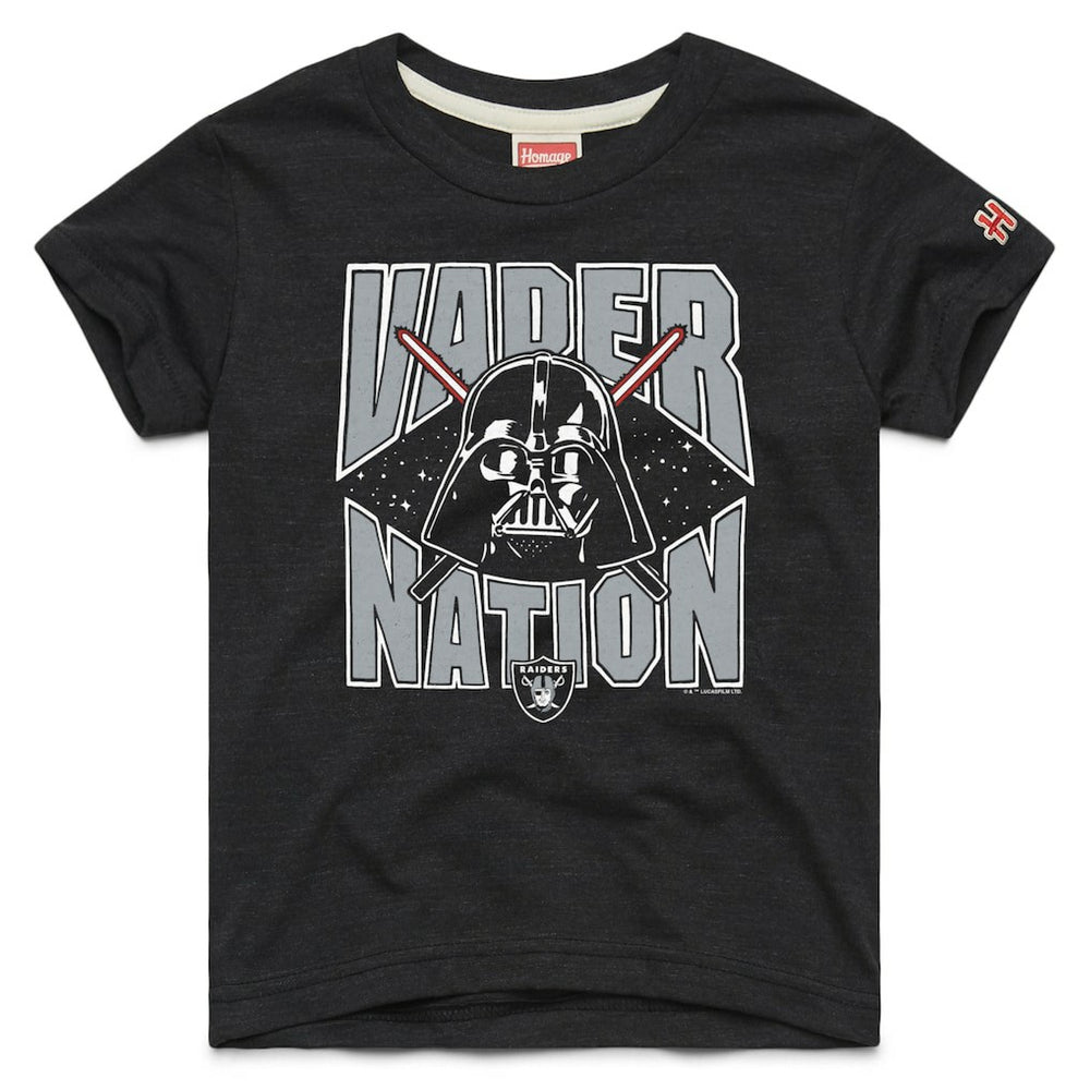 Las Vegas Raiders Homage Youth Star Wars x NFL Tri-Blend T-Shirt - Black - NFL