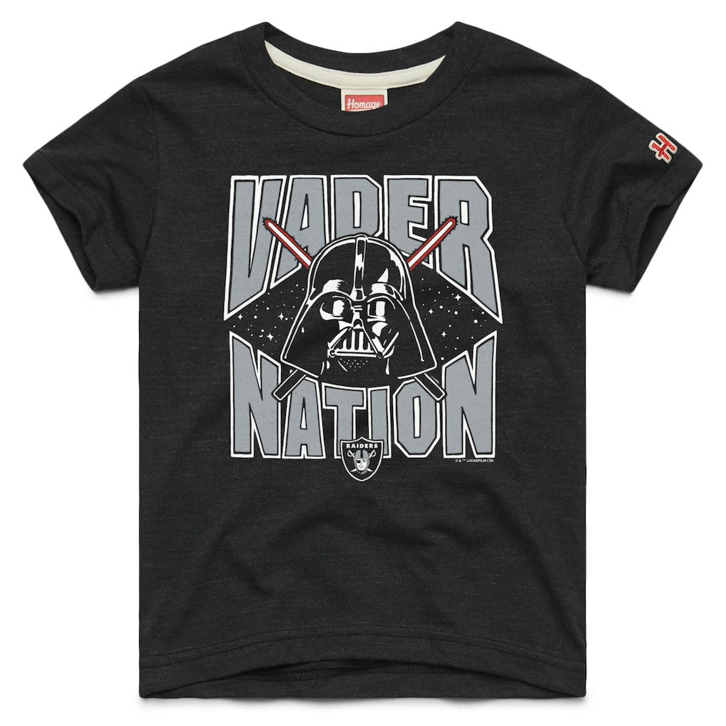 Las Vegas Raiders Homage Youth Star Wars x NFL Tri-Blend T-Shirt - Black - NFL