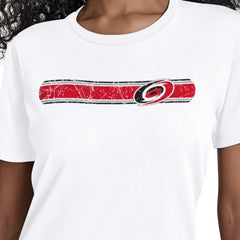 Carolina Hurricanes Starter Women's Team Stripe T-Shirt - White | NHL near me