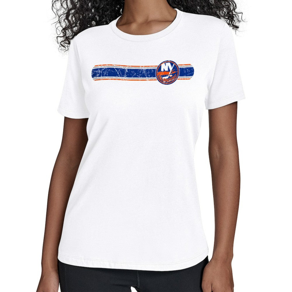 New York Islanders Starter Women's Team Stripe T-Shirt - White | NHL discount