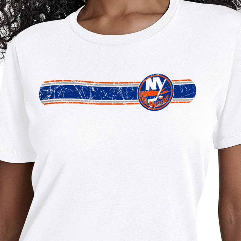 New York Islanders Starter Women's Team Stripe T-Shirt - White | NHL discount