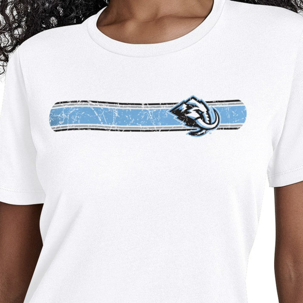 Utah Mammoth Starter Women's Team Stripe T-Shirt - White | NHL near me