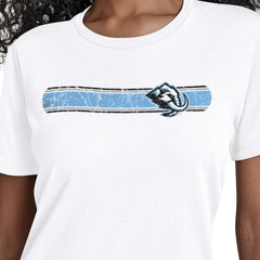 Utah Mammoth Starter Women's Team Stripe T-Shirt - White | NHL near me