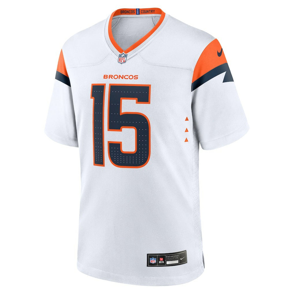 Nik Bonitto Denver Broncos Game Jersey - White - Nike