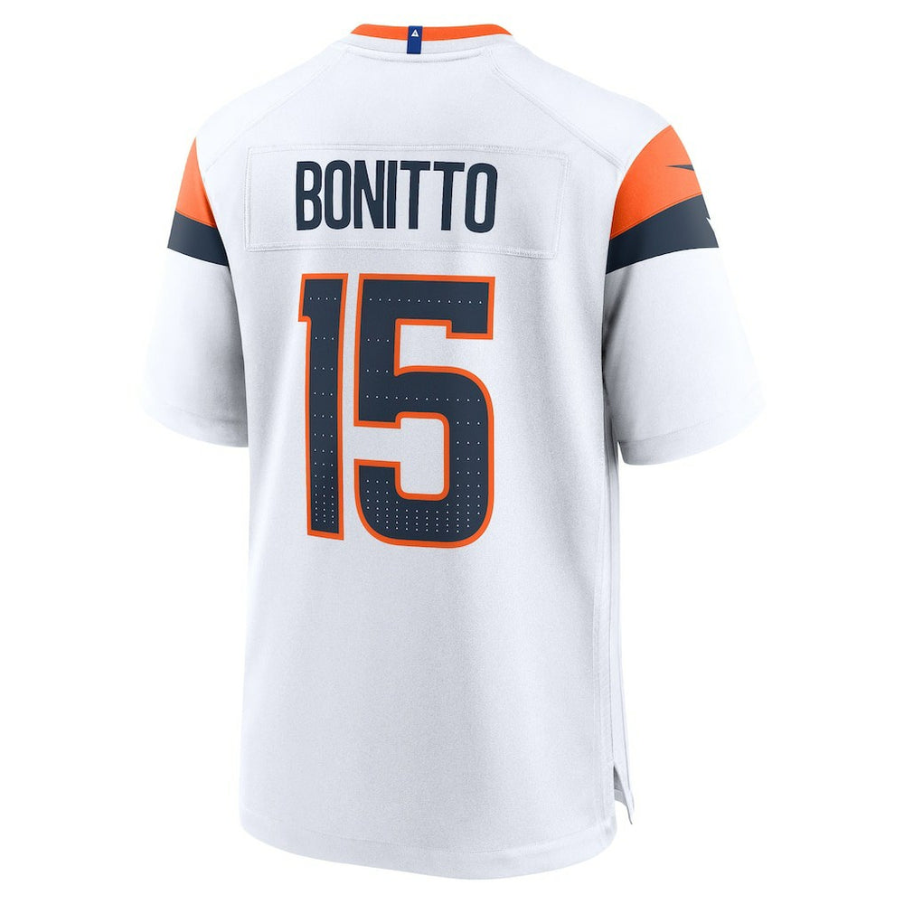 Nik Bonitto Denver Broncos Game Jersey - White - Nike