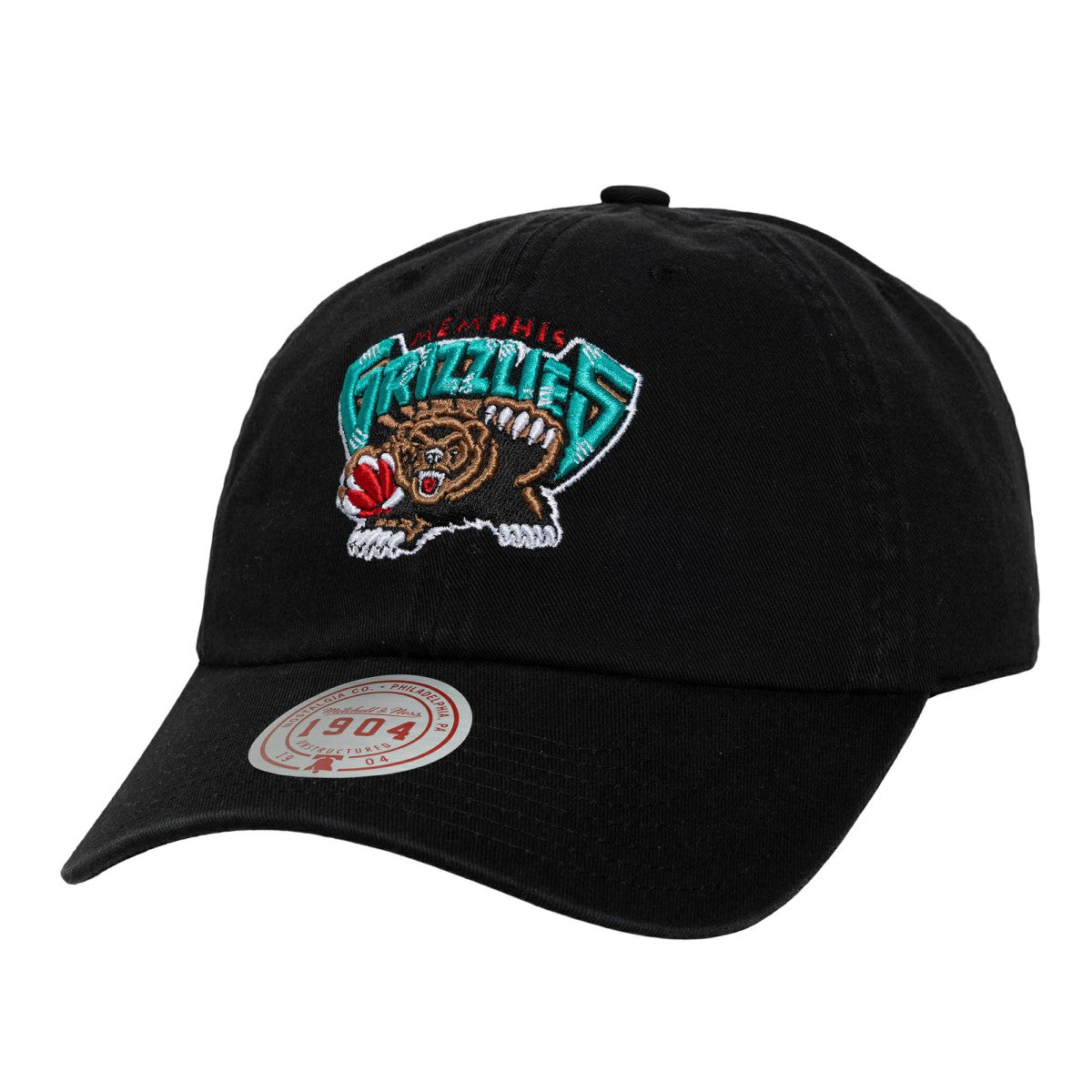 Mitchell & Ness Memphis Grizzlies Hardwood Classics 1904 Adjustable Hat Black