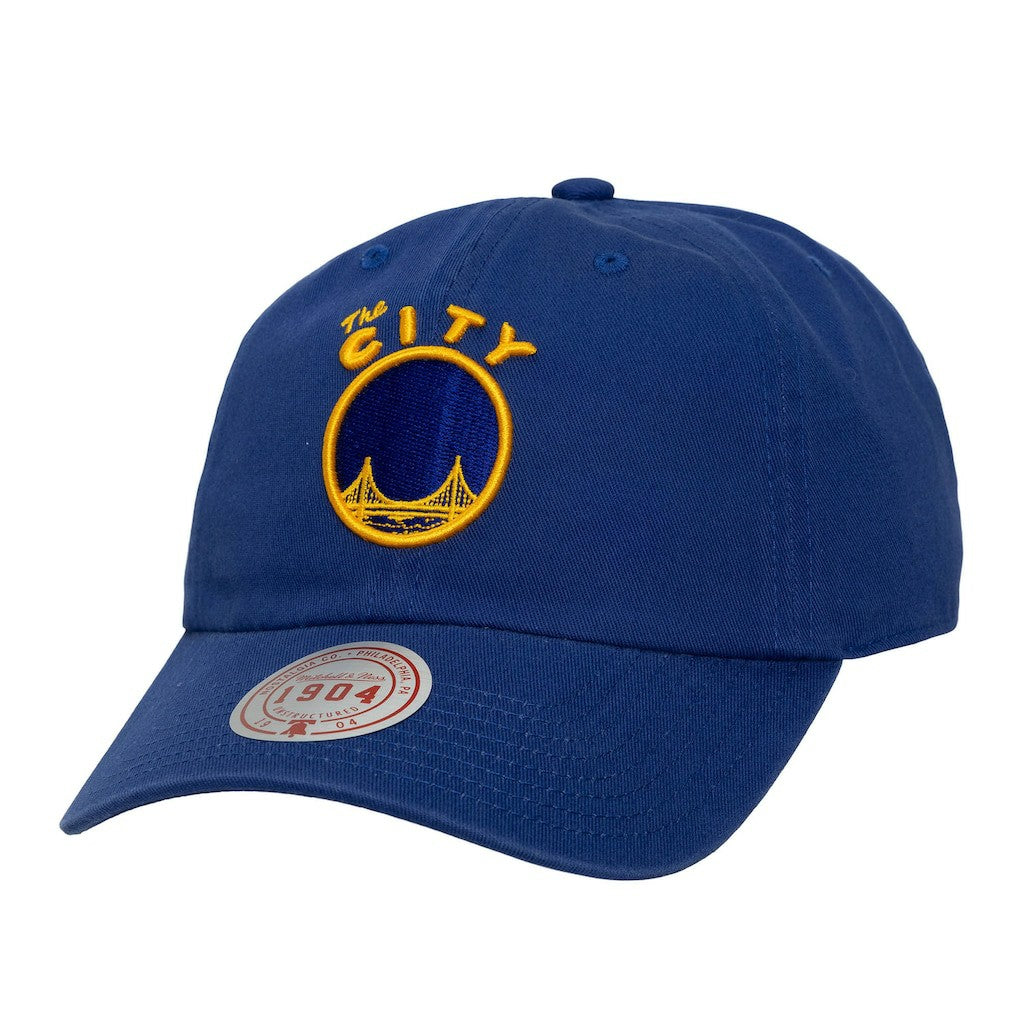 Mitchell & Ness Golden State Warriors Hardwood Classics 1904 Adjustable Hat Navy