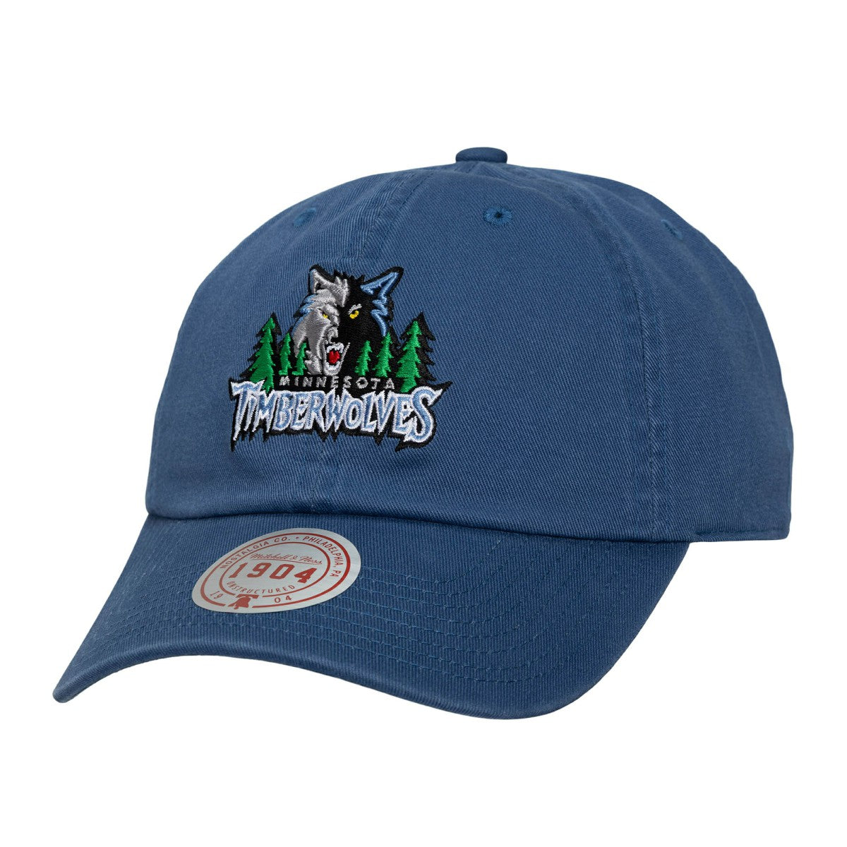 Mitchell & Ness Minnesota Timberwolves Hardwood Classics 1904 Adjustable Hat Blue