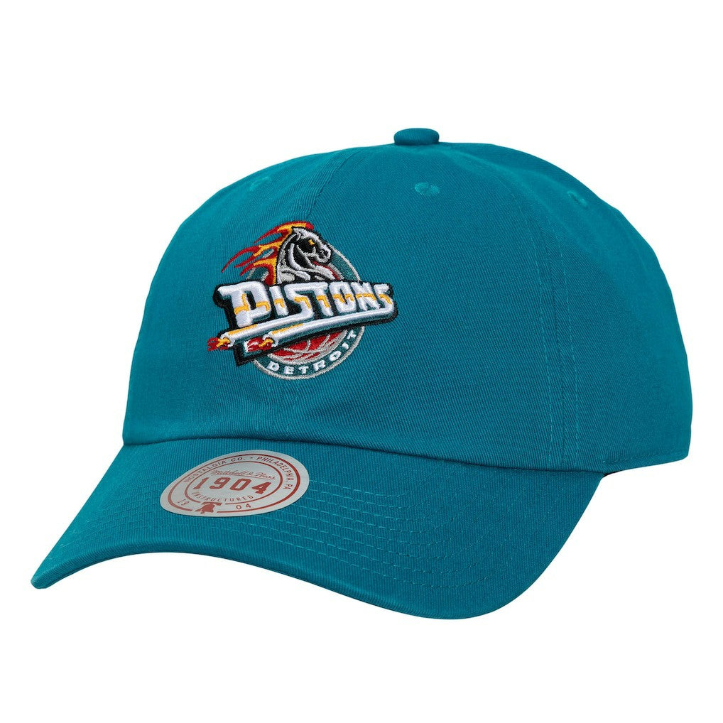 Mitchell & Ness Detroit Pistons Hardwood Classics 1904 Adjustable Hat Teal