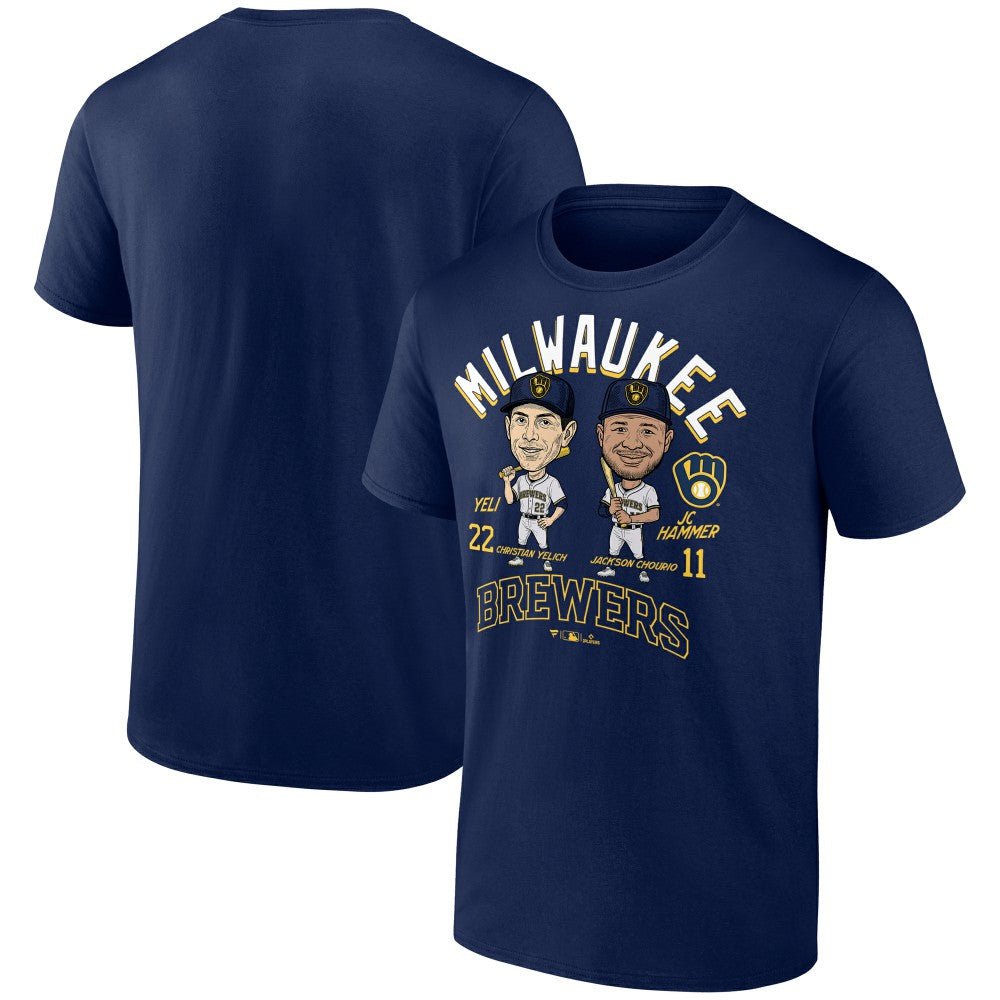 Jackson Chourio & Christian Yelich Milwaukee Brewers Player Duo T-Shirt Online
