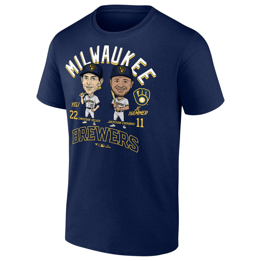 Jackson Chourio & Christian Yelich Milwaukee Brewers Player Duo T-Shirt Online
