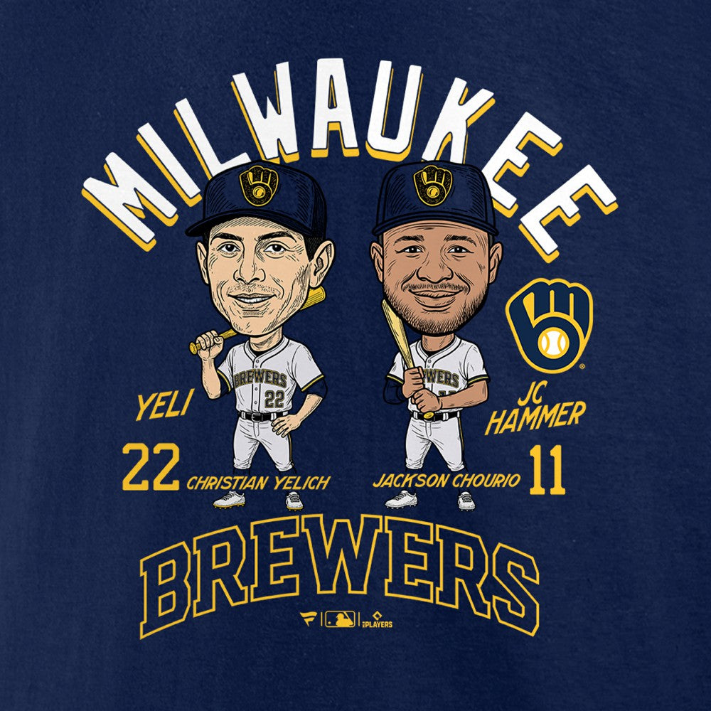 Jackson Chourio & Christian Yelich Milwaukee Brewers Player Duo T-Shirt Online