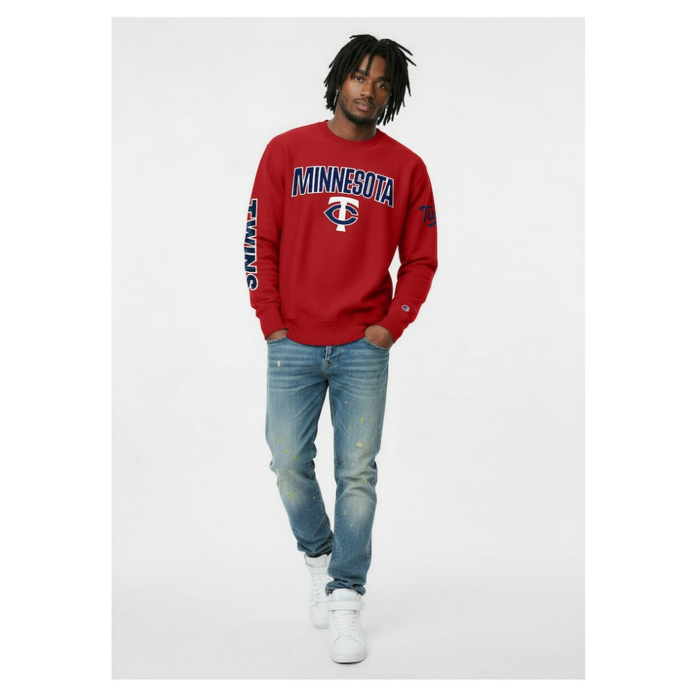 Minnesota Twins Champion Reverse Weave Chenille Sweatshirt Outlet