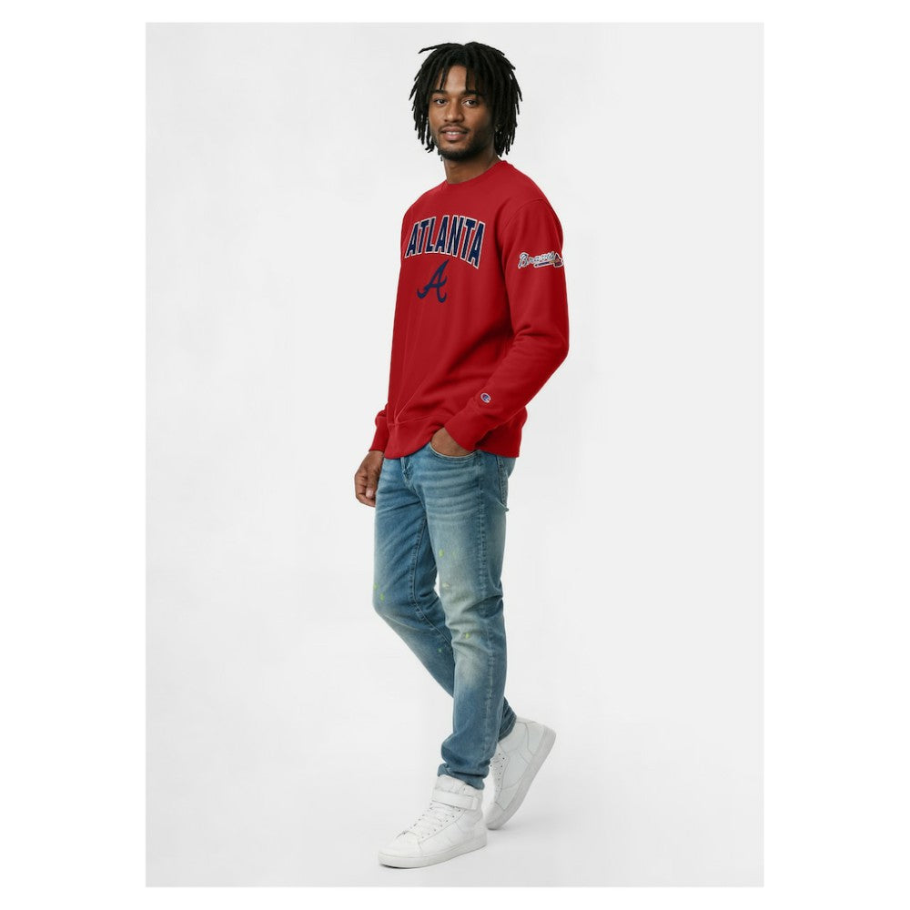 Atlanta Braves Champion Reverse Weave Chenille Sweatshirt for sale