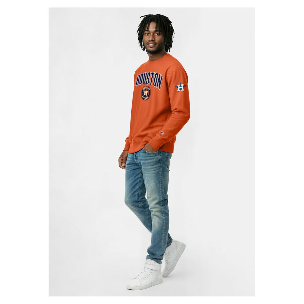 Houston Astros Champion Reverse Weave Chenille Sweatshirt Discount