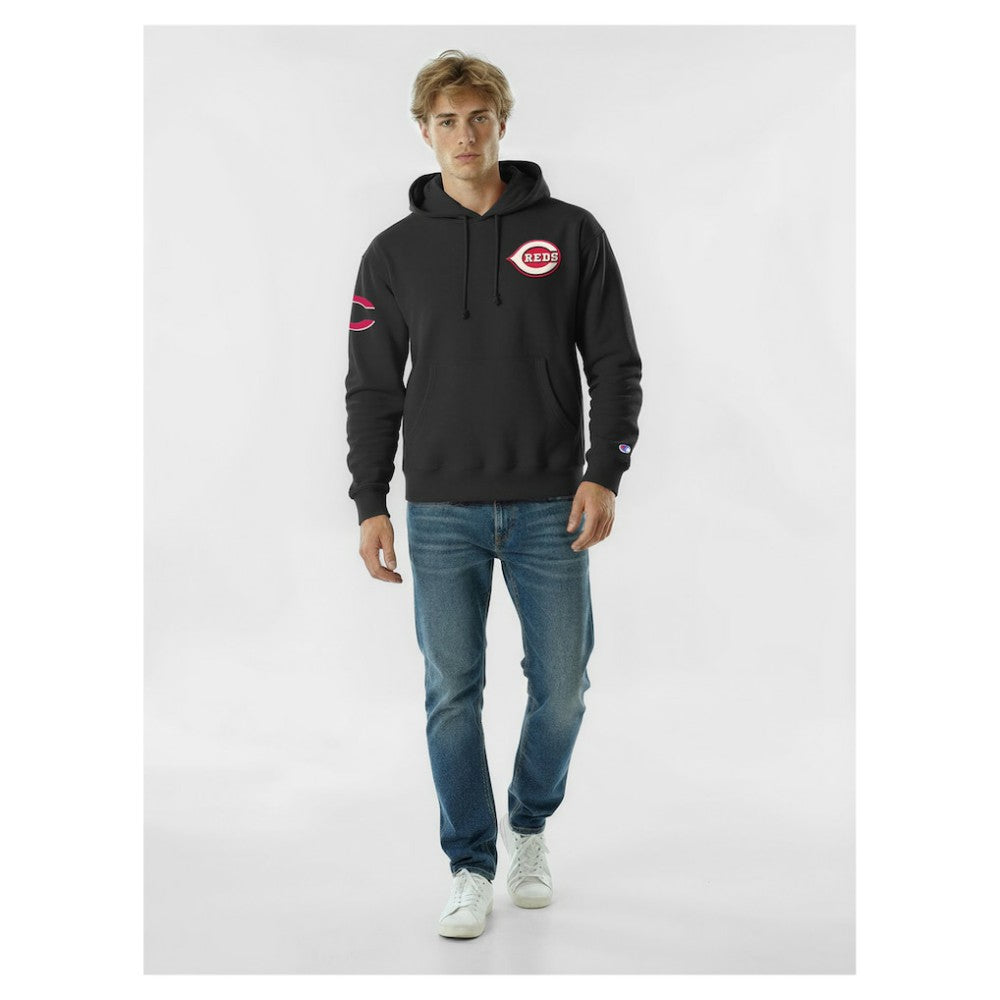 Cincinnati Reds Champion Reverse Weave Chenille Hoodie Discount