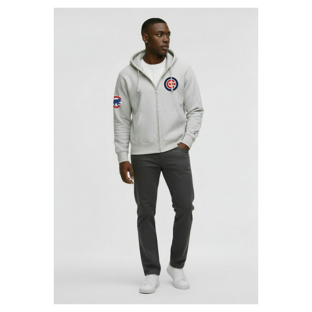 Chicago Cubs Champion Reverse Weave Chenille Full-Zip Hoodie Sale