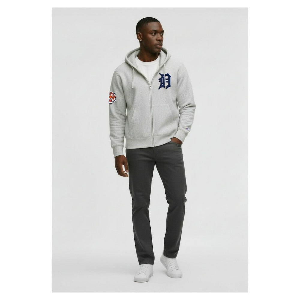 Detroit Tigers Champion Reverse Weave Chenille Full-Zip Hoodie Outlet