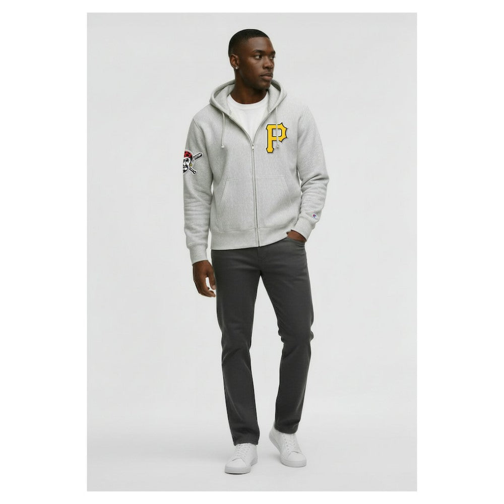 Pittsburgh Pirates Champion Reverse Weave Chenille Full-Zip Hoodie Sale
