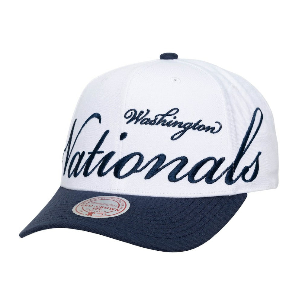 Washington Nationals Mitchell & Ness Unisex XL Script Pro Crown Adjustable Hat for sale