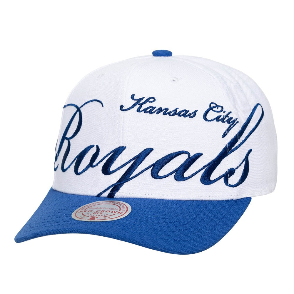 Kansas City Royals Mitchell & Ness Unisex XL Script Pro Crown Snapback Hat Near Me