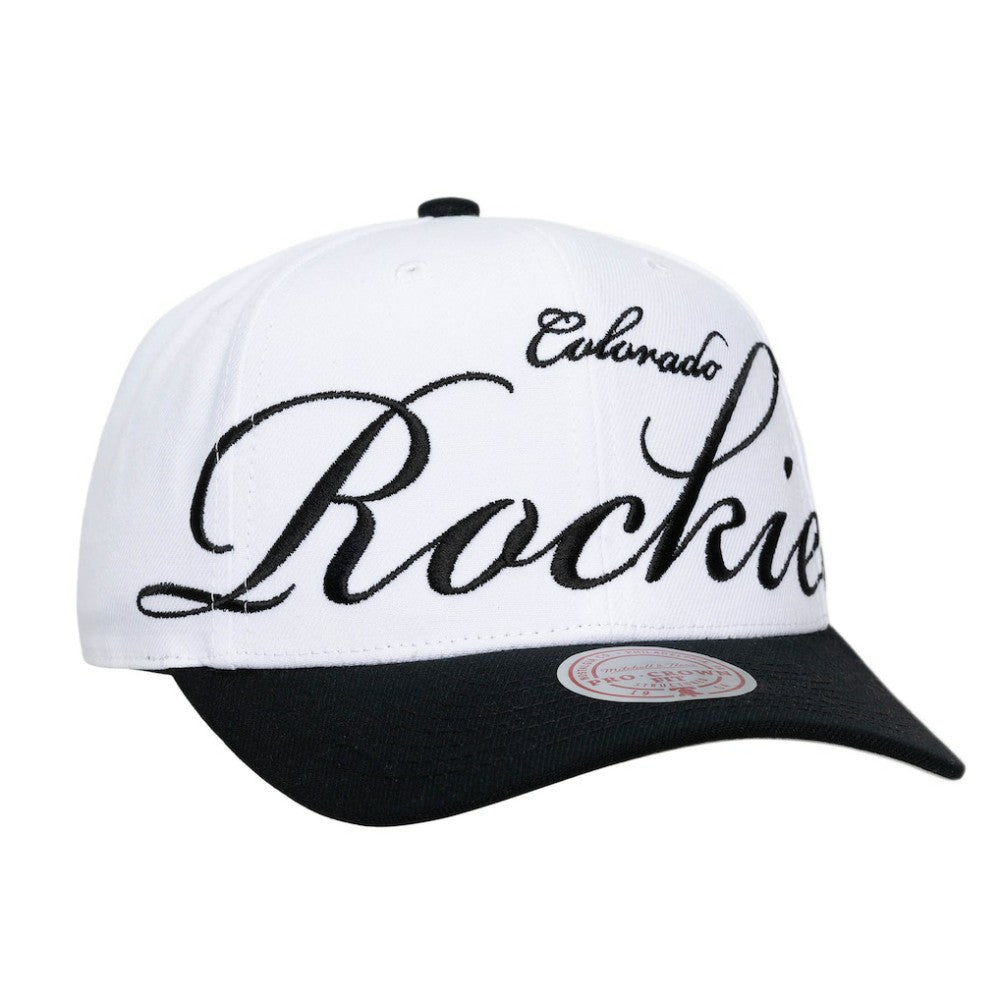 Colorado Rockies Mitchell & Ness Unisex XL Script Pro Crown Snapback Hat Near Me