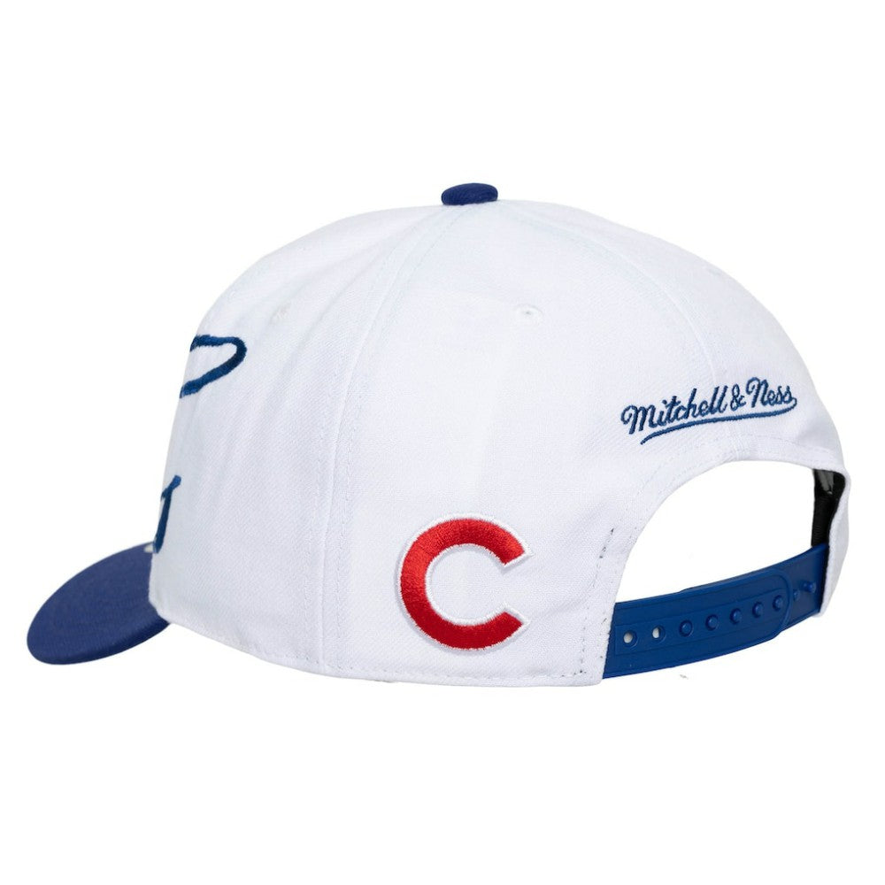 Chicago Cubs Mitchell & Ness Unisex XL Script Pro Crown Snapback Hat Sale