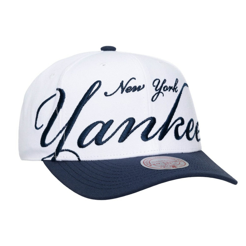 New York Yankees Mitchell & Ness Unisex XL Script Pro Crown Adjustable Hat Outlet