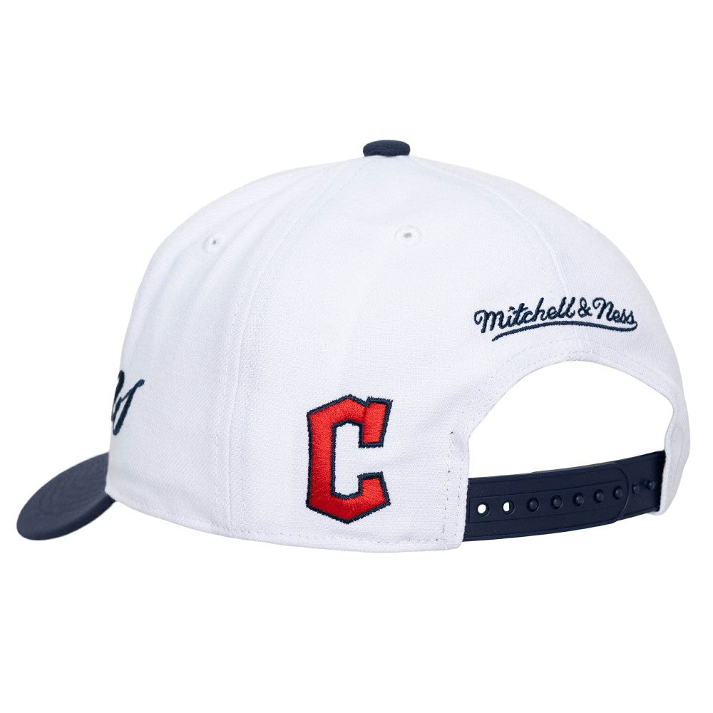 Cleveland Guardians Mitchell & Ness Unisex XL Script Pro Crown Snapback Hat Near Me