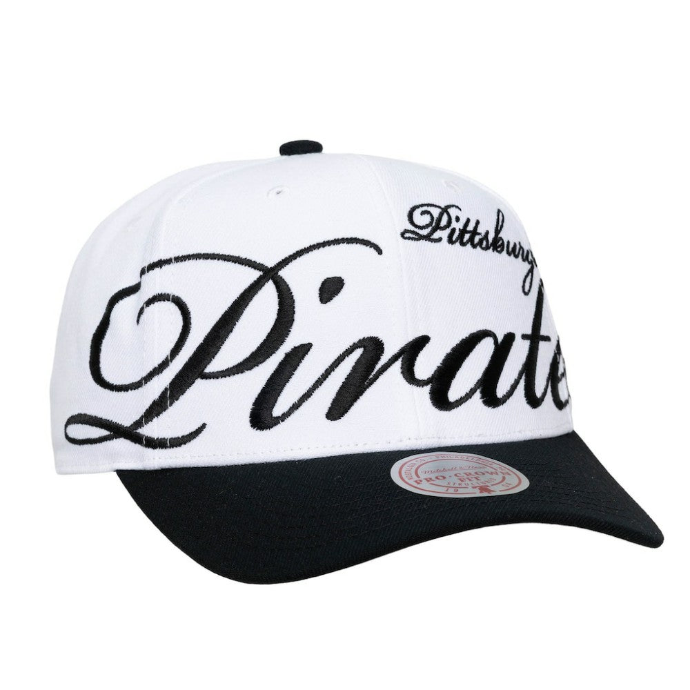 Pittsburgh Pirates Mitchell & Ness Unisex XL Script Pro Crown Adjustable Hat Sale