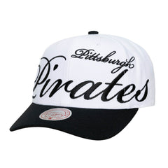 Pittsburgh Pirates Mitchell & Ness Unisex XL Script Pro Crown Adjustable Hat Sale