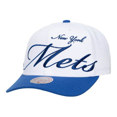 New York Mets Mitchell & Ness Unisex XL Script Pro Crown Snapback Hat Online