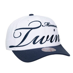 Minnesota Twins Mitchell & Ness Unisex XL Script Pro Crown Adjustable Hat Sale