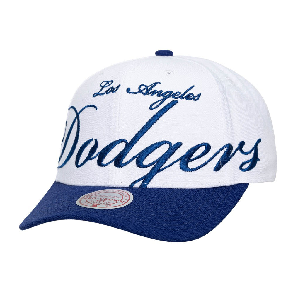 Los Angeles Dodgers Mitchell & Ness Unisex XL Script Pro Crown Snapback Hat Discount